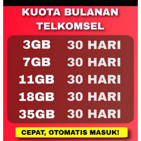 topup mobile legend murah Kuota kerja Telkomsel 30 event misi harian gampang image 4