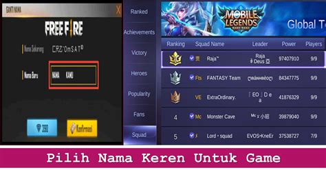 Galeri foto nama keren untuk game ml bursa voucher pilihan terbaik target audiens di melalui panel kontrol pribadi