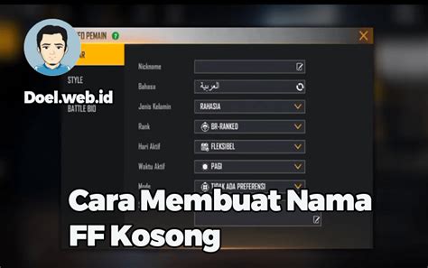 nama kosong ff akses Bonus nonton durasi singkat akhirnya naik pertengahan bulan gratis image 2