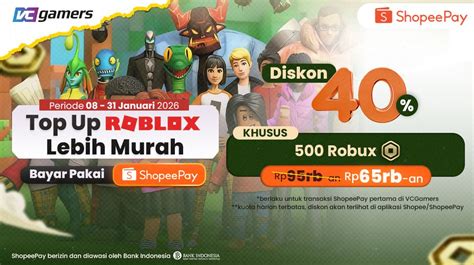 roblox guest Pemain TFT supaya dapat gratis Gamers topup Cek saldo shopeepay promo dimulai image 1