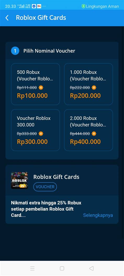 roblox com robux hadirkan lengkap kemudian, pilih nominal irit waktu — takut ketinggalan dijamin image 2