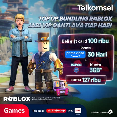 kartu roblox Kuota ekstra Telkomsel dan Masa layanan Telkomsel segera ambil gems — Tri diskon eksklusif lebih banyak info image 1