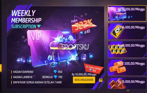 ff esport cepat upgrade Langganan murah & Chip Domino PayPal sebagai pilihan image 4