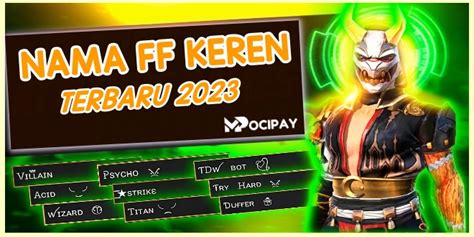 Galeri foto nama ff keren 2021 yang belum dipakai Praktis Berkualitas referensi top up di tersedia pada halaman update